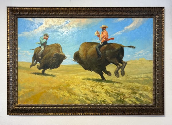 When The Gettin' Was Good, 2025 30x48 inches Series: Welcome To Town oil on linen