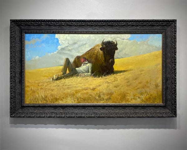 Whatever Happed to Showmanship 24x48 Series: Welcome To Town Oil on linen