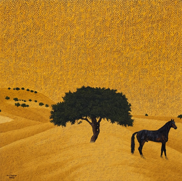 Mehmet Resul Kaçar, Atlı Anız Tarlası V / Stubble Field with Horse V, 2024