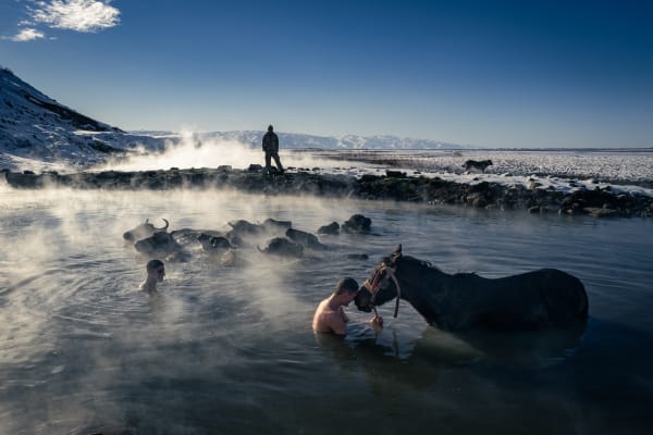 Erhan Coral, Kaplıcalarda Bir Gün / A Day at the Hot Springs, 2022