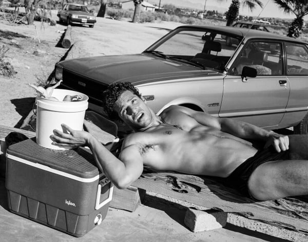 Bruce Weber, Dave at 29 Palms Parking Lot, California, 1986.
