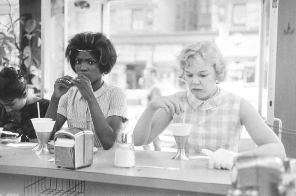 Bruce Davidson, Time of Change (Two Women at Lunch Counter), 1962.