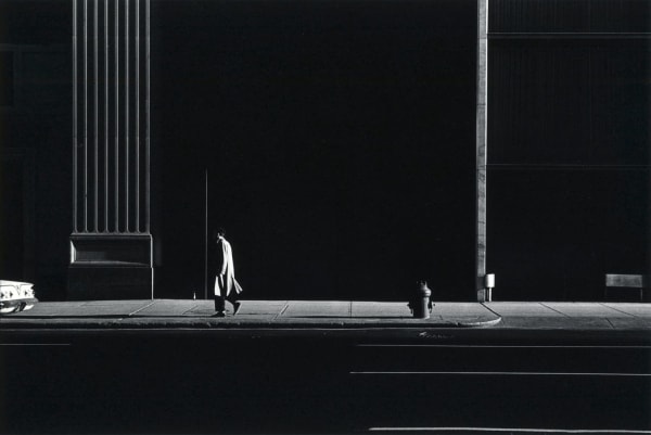 Ray K. Metzker, 63 DO-43, Philadelphia (Man and Impala), 1963.
