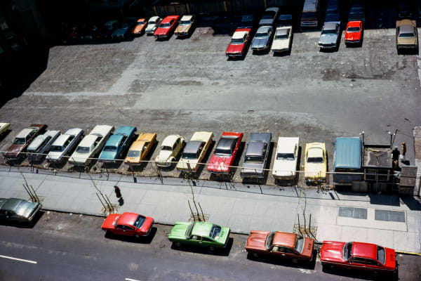 Clark Winter, Parking Lot, Manhattan, 1974.