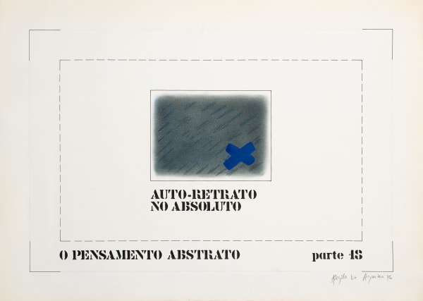 Angelo de Aquino, Auto-retrato no absoluto (da série "O Pensamento Abstrato, parte 18"), 1976