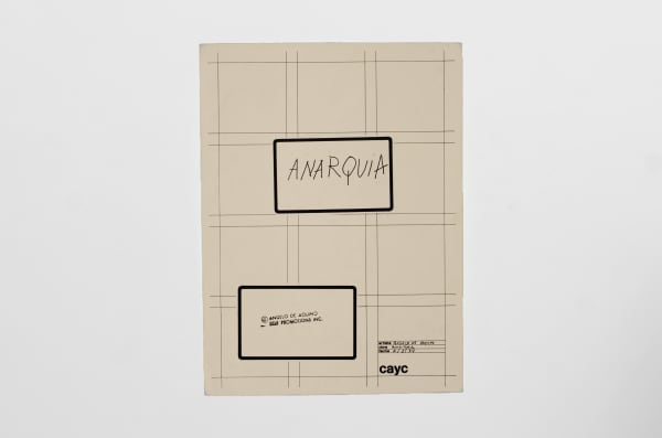 Angelo de Aquino, Anarquia, 1972
