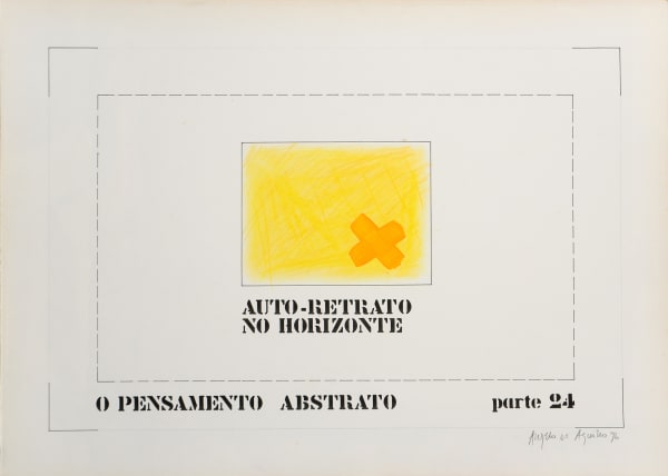 Angelo de Aquino, Auto-retrato no horizonte e (da série "O Pensamento Abstrato - parte 24"), 1976