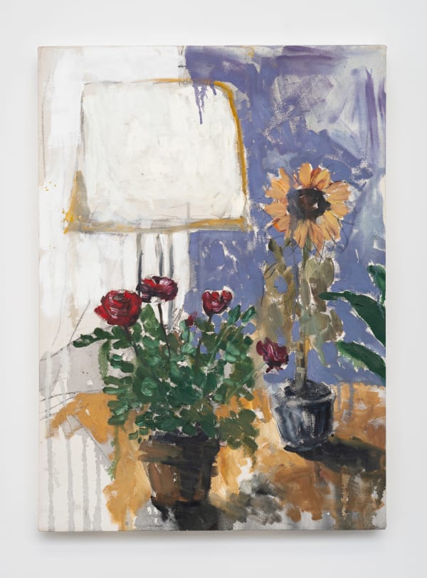 Panmela Castro Mulheres negras não recebem flores - da série [from the series] Deriva Afetiva [Affective Drift ], 2021 óleo sobre tela [oil on canvas] 70 x 50 x 8 cm 27 1/2 x 19 3/4 x 3 1/8 in