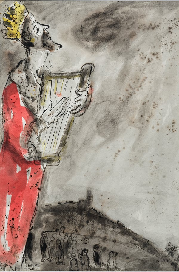 Marc Chagall, Le roi David, 1948-1949