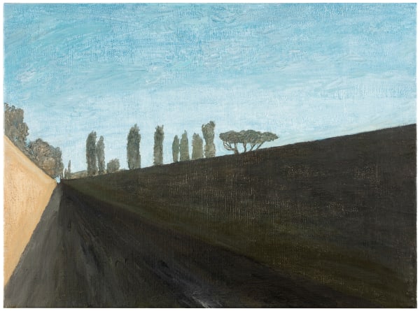 Elina Merenmies Via Appia II, 2022 tempera and oil on canvas 32 x 42 cm