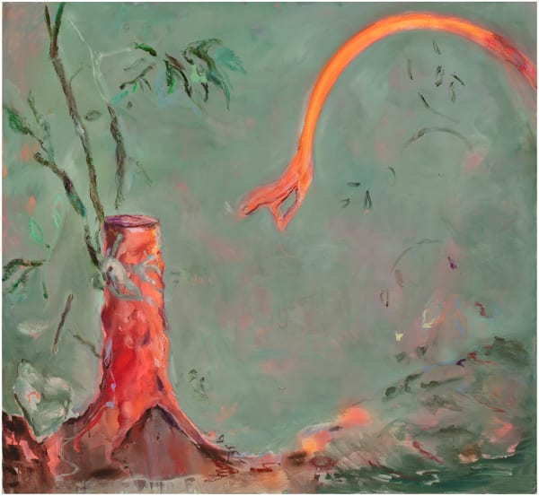 Anna Tuori Kesä ja savua (Ex nihilo nihil fit) / Summer and Smoke (Ex nihilo nihil fit), 2024 oil and acrylic on canvas 120 x 130 cm