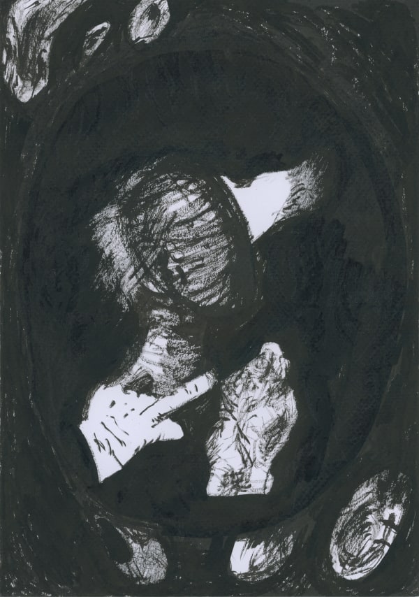 Jack Hogan Stream Drawing 34, 2025 Encre sur papier de qualité sans acide / Ink on archival paper 21 x 29,7 cm (A4)