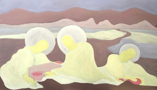 Huỳnh Công-Nhớ Noon Dream, 2023 acrylic on canvas 146x86 cm