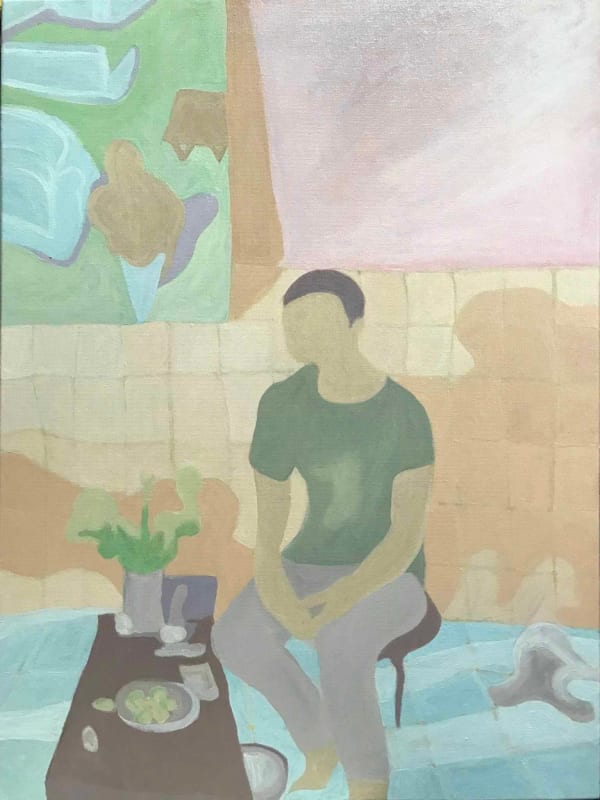 Huỳnh Công-Nhớ A Person Remains, 2023 acrylic on canvas 80x60 cm