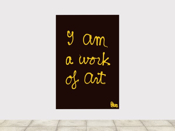 BEN I am a work of art, 1982 205 x 140 cm