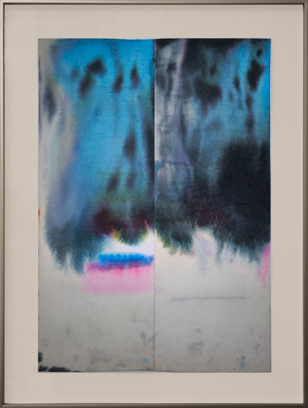 Xavier THEUNIS Sans titre (buvards #1), 2025 50,3 x 35,3 cm Encadrement : 61 x 46 x 3,5 cm