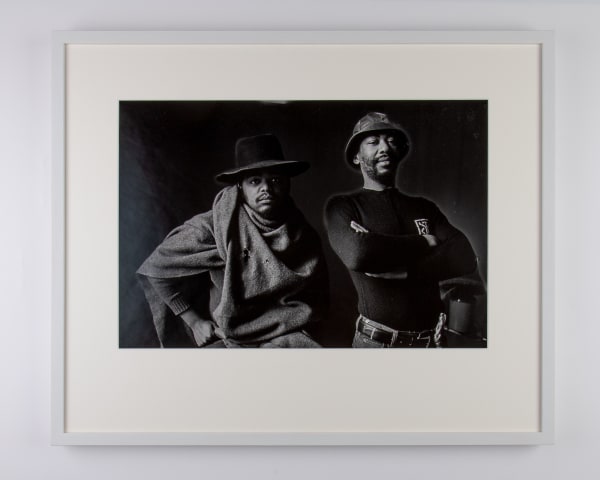 A photograph for the family back home (Dumile Feni and Louis Moholo), London