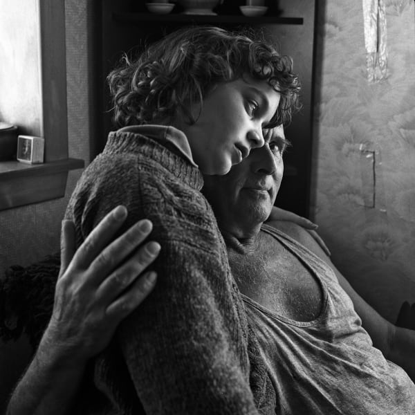 Hannah and her grandfather, Achiltibuie, Scotland