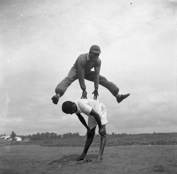Roy Ankrah at work, Accra