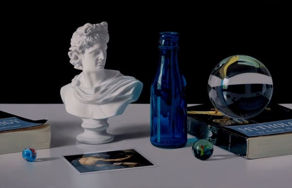Jason de Graaf - Still Life With Blue Bottle, 2025