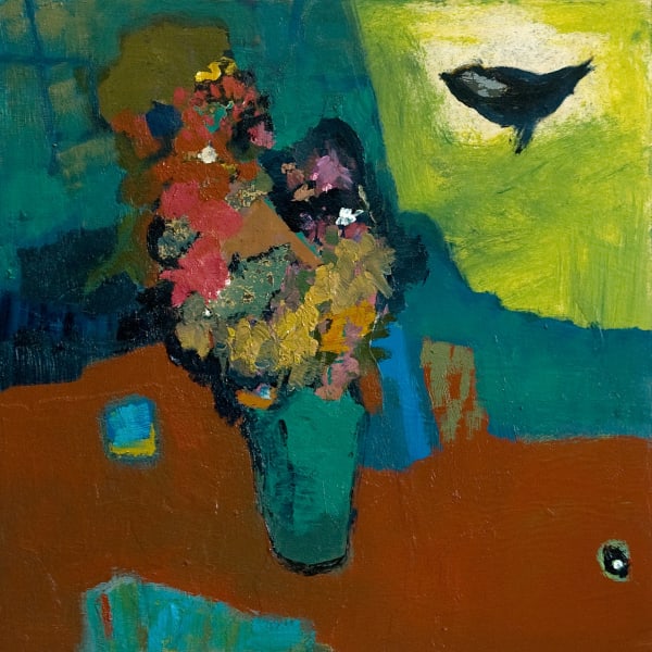 Jennifer Hornyak, Venetian Red with Bird, 2021