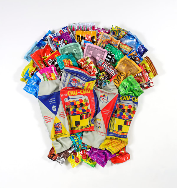Paul Rousso, Smashed Chu-Chu Bubble Gum Bank, 2021