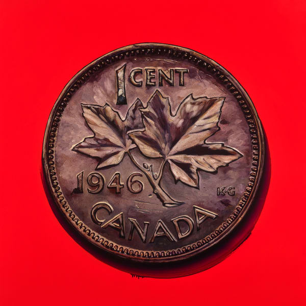 James Lahey, 1 Cent Portrait, 1946 (Made in Canada 3 – A Memoir), 2019-2020