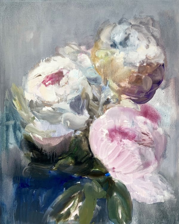 Darlene Cole - Dance in a Storm (peonies in shifting light), 2025