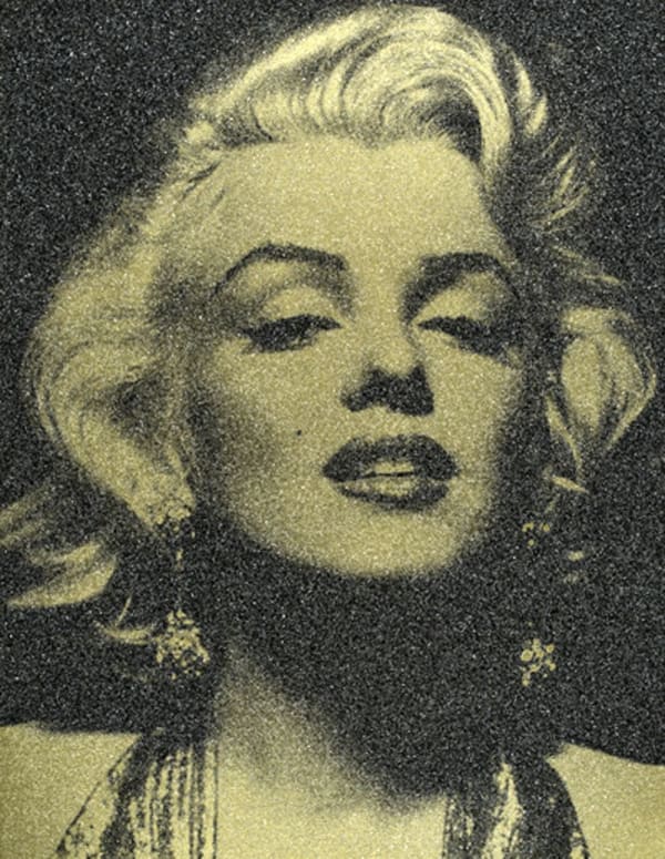 Russell Young, Marilyn Portrait (Liquid Gold and Black), 2013