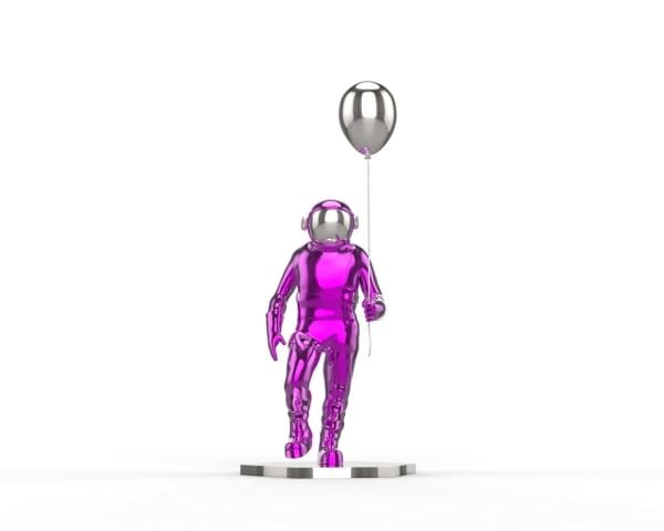 Brendan Murphy, Balloon Spaceman (pink), 2025