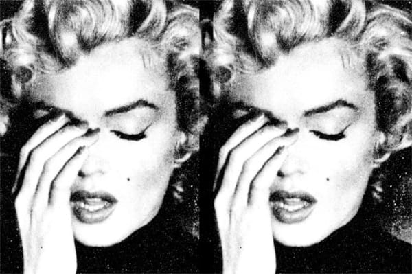 Russell Young, Marilyn Crying (Snow White and Black) AI2021, 2021
