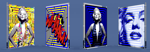 Patrick Rubinstein, Geometric Marilyn, 2022