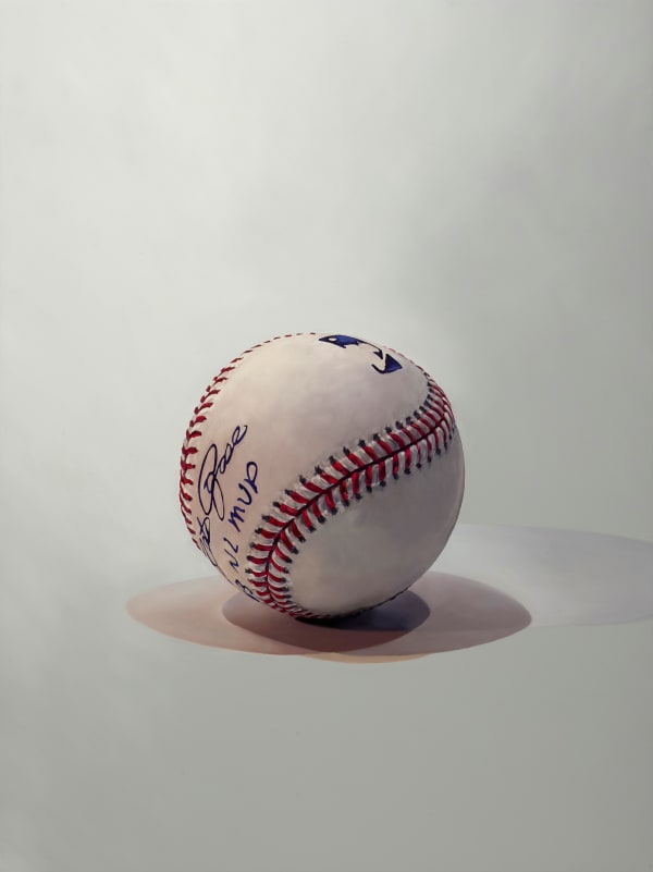 James Lahey, Baseball Portrait (Pete Rose), 2024