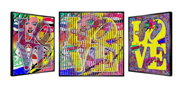 Patrick Rubinstein, I LOVE POP yellow, 2018