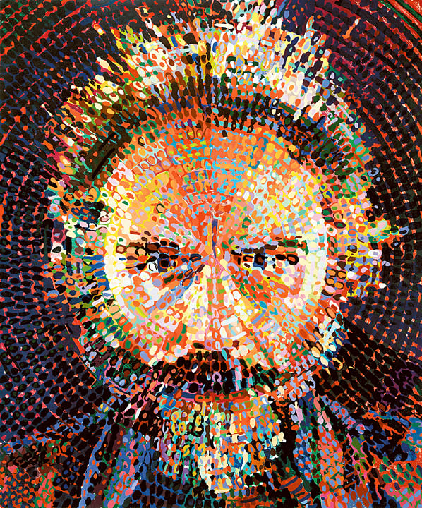 Chuck Close, Lucas/Woodcut, 1993