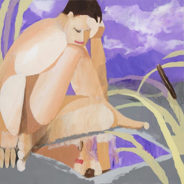 Julius Hofmann CLICKS, 2025 Acrylic on canvas 120 x 120 cm, 47 x 47 in, Unique