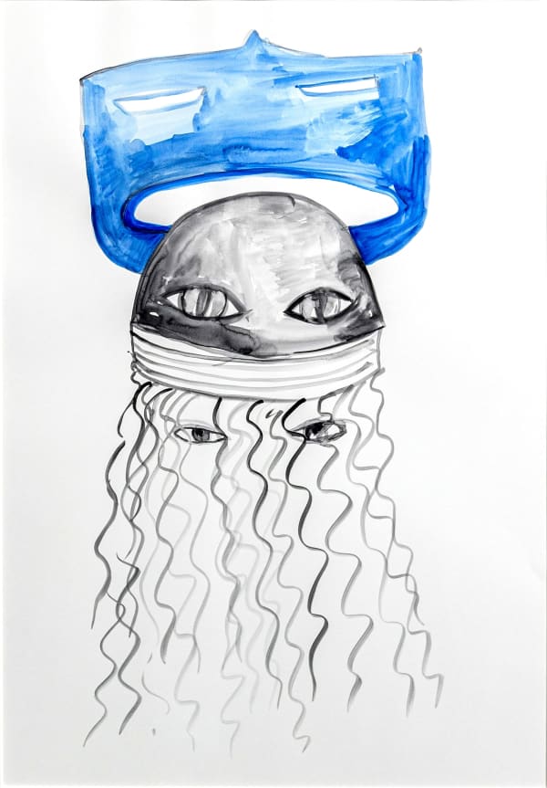 Magdalena von Rudy, o.T. (#12), Watercolor on paper, 59,4 x 42,23 cm, 23,4 x 16,5 inch