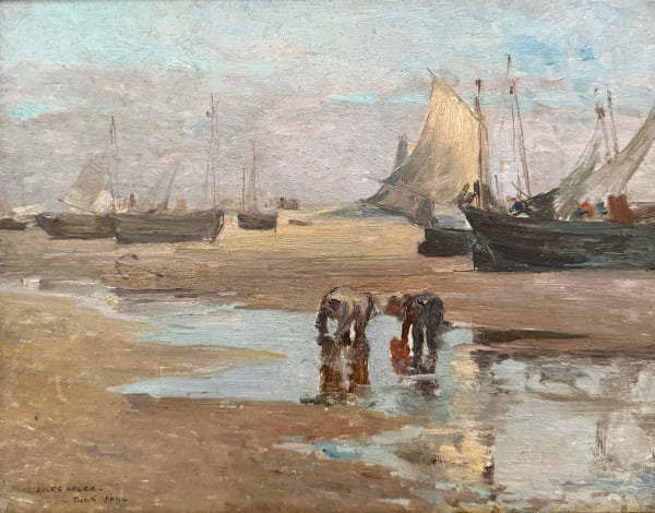 Jules Adler, Berck sur mer, Pêche à marée basse, 1898