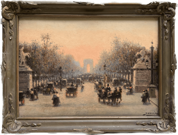 Joaquim Miro Argenter, Paris, les Champs-Elysées, circa 1900
