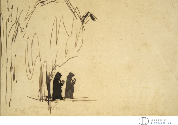 Jan Toorop, Deux moines, 1898