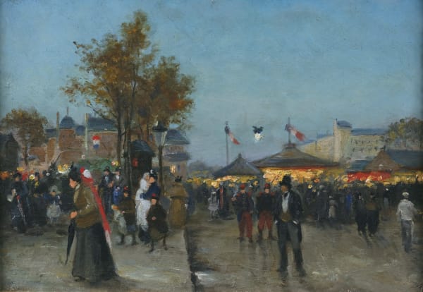 Louis Abel-Truchet, (Attribué à) Kermesse, Paris