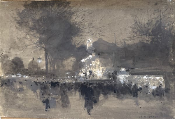 Luigi Loir, Paris, La Nuit Vers Le Grand Palais, circa 1900