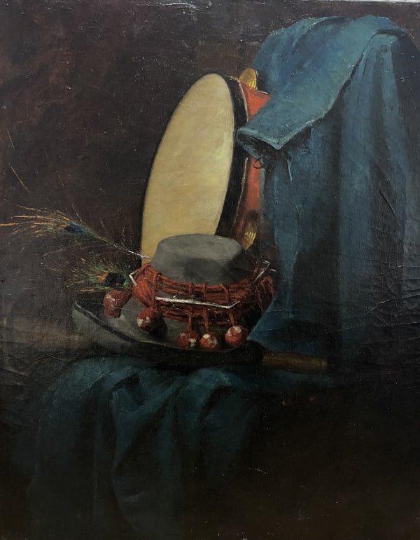 Ecole française du XIXème siècle, Allégorie du Saltimbanque, circa 1860