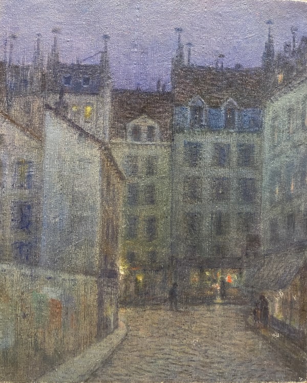 Gabriel Biessy, Ruelle Parisienne La Nuit, circa 1912