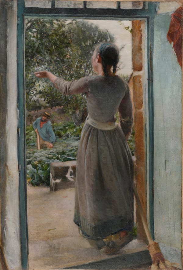 Lucien Hector Monod La pluie, Circa 1900