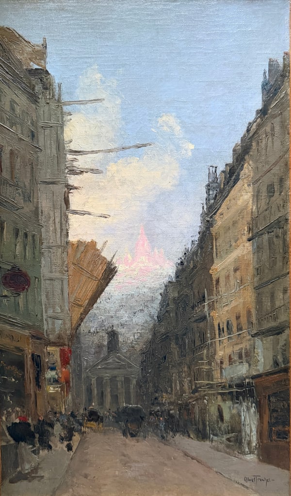 Louis Abel-Truchet, Paris, Rue Lafitte, Notre Dame de Lorette et le Sacré Coeur, Circa 1895