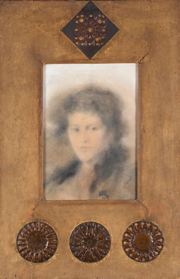 Carlo Bugatti, Portrait de femme, Circa 1900