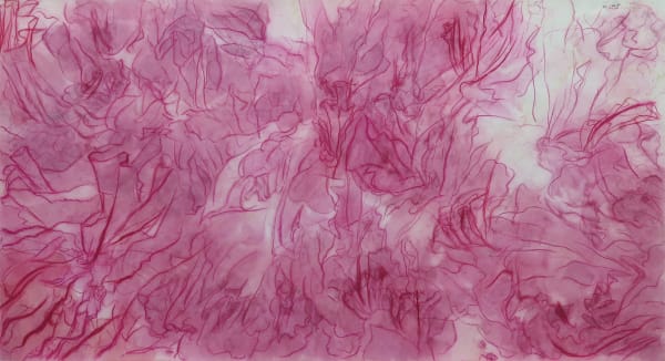 Wang Gongyi 王公懿, The White Flowers Under the Red Sky 紅色的天空,白色的花, 2015-2017