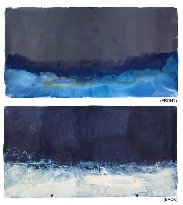 Meghann Riepenhoff 梅根·瑞普霍夫, Littoral Drift #62 (RectoVerso, Rodeo Beach, CA 09.21.13, Three Waves, Submerged and Pooled), 2013