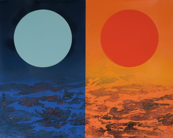 Liu Kuo-Sung 劉國松, Yin and Yang 陰陽二元圖, 2014
